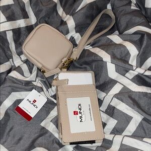 Mundi Light Tan Wallet and Coin Purse Set